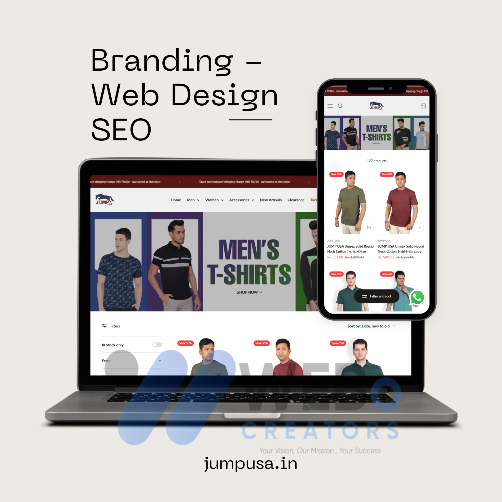 Dropshipping Shopify Clothing Store - JumpUSA Ecommerce